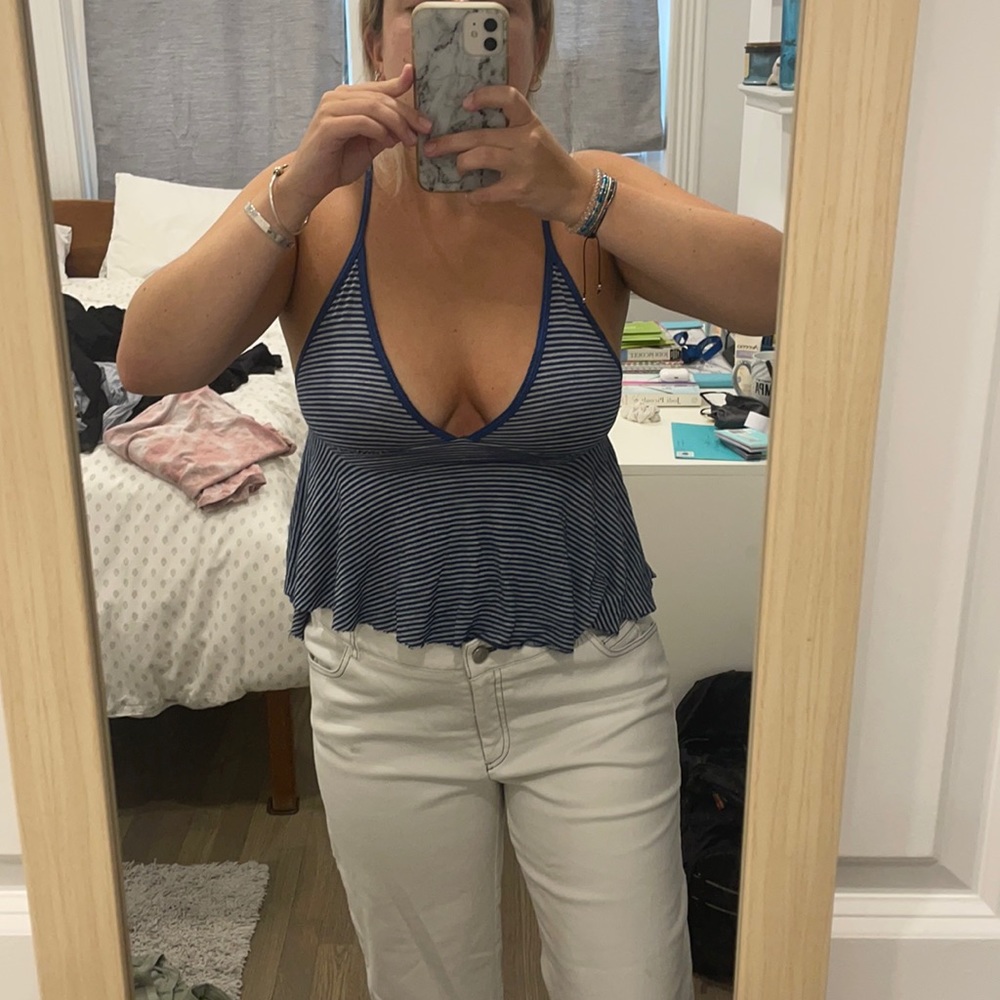 Urban Outfitters Baby Doll Blue Top